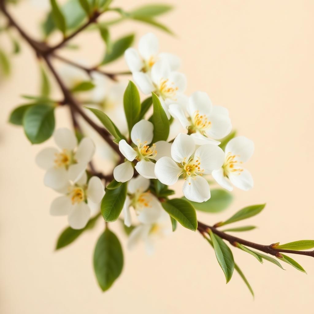 Fleurs blanches de l'oranger en gros plan