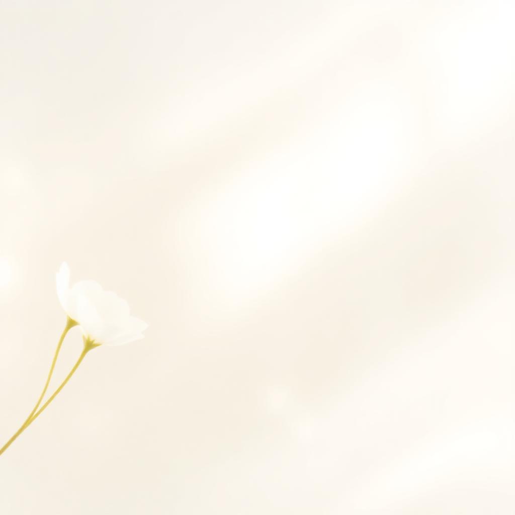Fleur blanche délicate sur fond lumineux